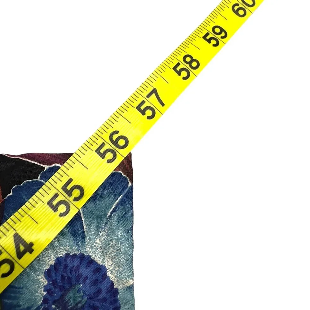 Je Suis Mens 100% Silk Dress Tie Made in USA Floral Seashell Print 56